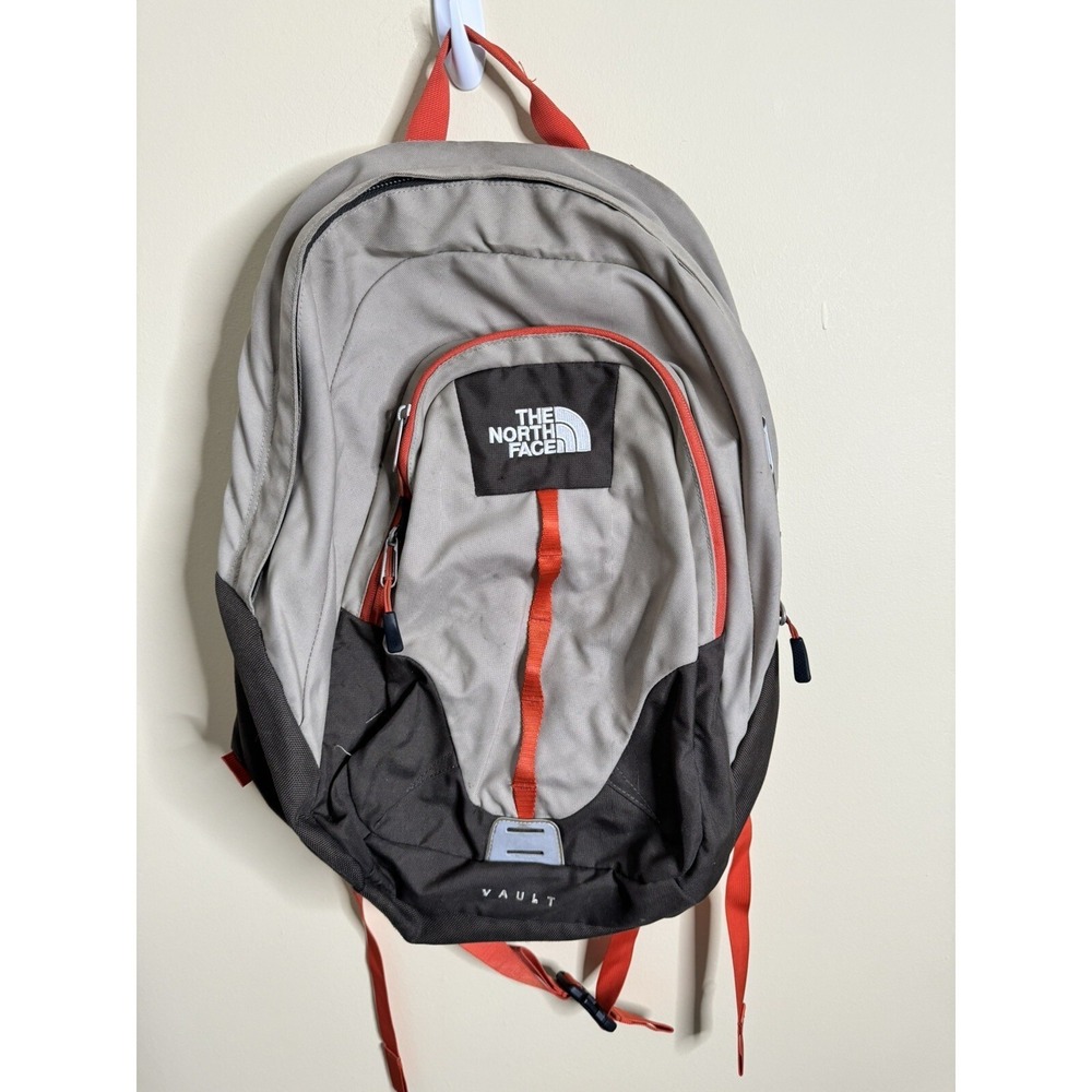 The North Face Vault Brown and Orang Vault Outdoor Hiking  Backpack